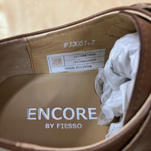 NWB Encore by Fiesso Leather Shoes Sz 7 - Picture 8 of 9